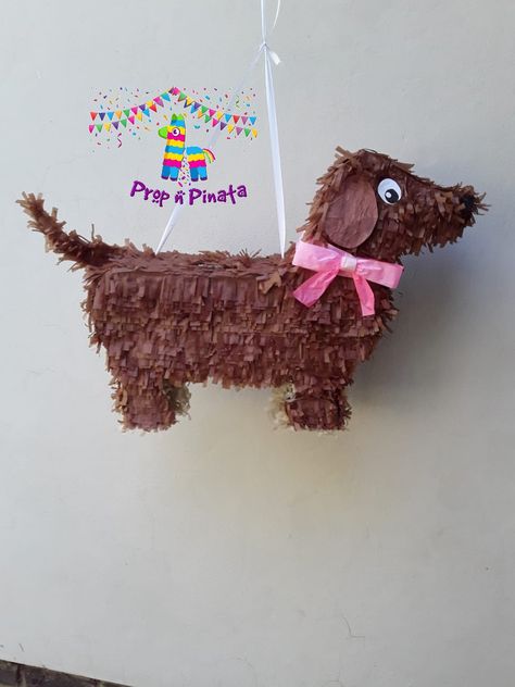 Weiner Dog Themed Party, Dachshund Party Ideas, Weiner Dog Birthday Party, Dog Pinata, Dachshund Party, Puppy Birthday Cakes, Peanuts Birthday, Dog Themed Parties, Piñata Ideas