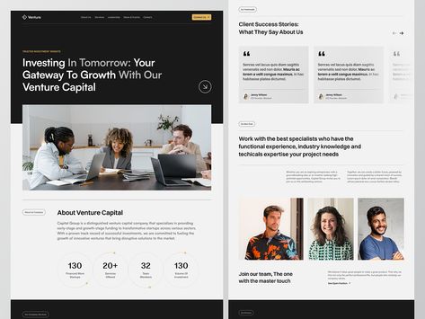 Venture Capital Web Design by Renalda Aji for Keitoto on Dribbble Venture Capital Website Design, About Us Ui Design, About Us Website Design, About Us Web Design, Nikah Contract, Fonts For Website, About Us Page Design, Learn Ux Design, Corporate Web Design