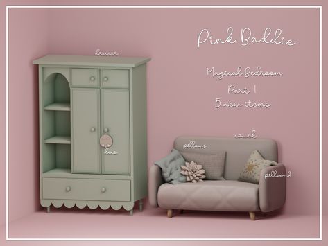 Magical bedroom- part 1 | Pink Baddie on Patreon Sims 4 Pink Couch Cc, Sims 4 Aesthetic Cc Furniture Bedroom, Sims4 Room Cc, Sims 4 Alpha Furniture Cc, Sims 4 Cc Couch Patreon, Sims 4 Coquette Cc Furniture, Sims Room Cc, Ts4 Bedroom Cc, Sims Cc Bedroom