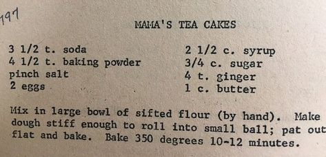 Mama's Tea Cakes are large cookies mixed by hand and flavored with Steen's syrup for an old-fashioned molasses taste. #teacakes Old Fashioned Tea Cakes, Tea Cookies Recipe, Louisiana Woman, Breakfast Baking, Large Cookies, Syrup Cake, Old Fashioned Recipe, Cheesecake Tarts, Tea Cakes Recipes