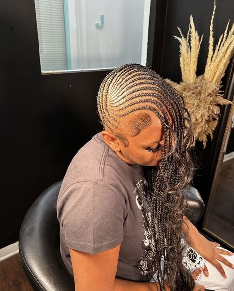 Bohemian Stitch Braids, Lemondae Braids, Braid Styles For Black Women, Styles For Black Women, Braids Long, Lemonade Braids Hairstyles, Lemonade Braids, Braided Cornrow Hairstyles, Stitch Braids