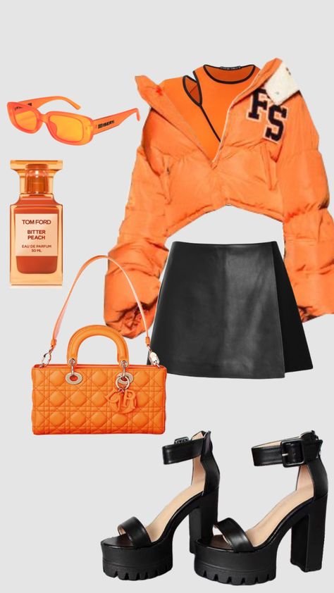 #outfitinspo #fyp #orange Outfit For Concert, Orange Outfit, Your Aesthetic, Connect With People, Creative Energy, High School, Energy, Concert, Orange