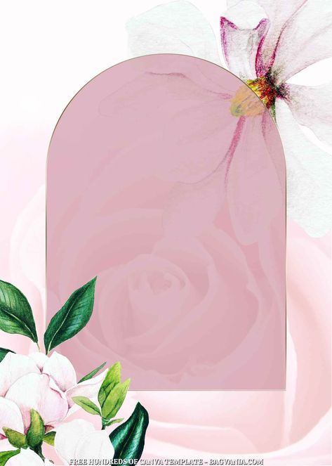 Download 18+ Pink Magnolia Flower Canva Wedding Invitation Templates #free #freeinvitation2019 #birthday #disney #invitations #invitationtemplates Pink Invitation Template, Watercolor Floral Invitation, Digital Invitations Wedding, Free Printable Invitations Templates, Instagram Frame Template, Free Printable Invitations, Instagram Frame, Frame Template, Magnolia Flower