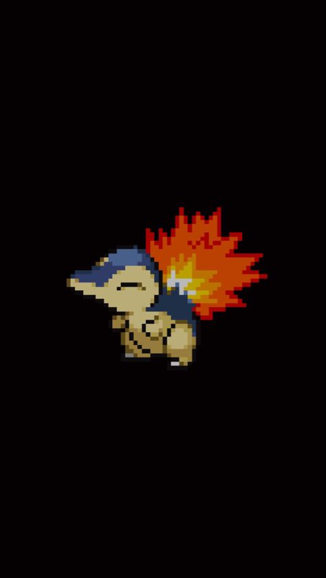 Pokemon Cyndaquil, Pixel Pokemon, Pikachu Tattoo, Her Tattoo, One Tattoo, Pixel Art Pokemon, Art Pokemon, Pokemon Backgrounds, Cool Pokemon Wallpapers