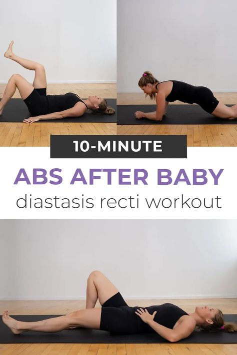 Postpartum Ab Workout, Workout For Moms, Core Strength Workout, Exercises No Equipment, Heal Diastasis Recti, Postpartum Abs, Recovery Exercises, C Section Workout, After Baby Workout