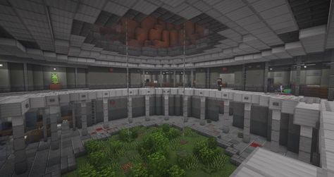 Minecraft Space, Space Station Interior, Minecraft Underground, Minecraft City Buildings, Minecraft Interior, Minecraft Structures, Minecraft Interior Design, Futuristic Building, Easy Minecraft Houses