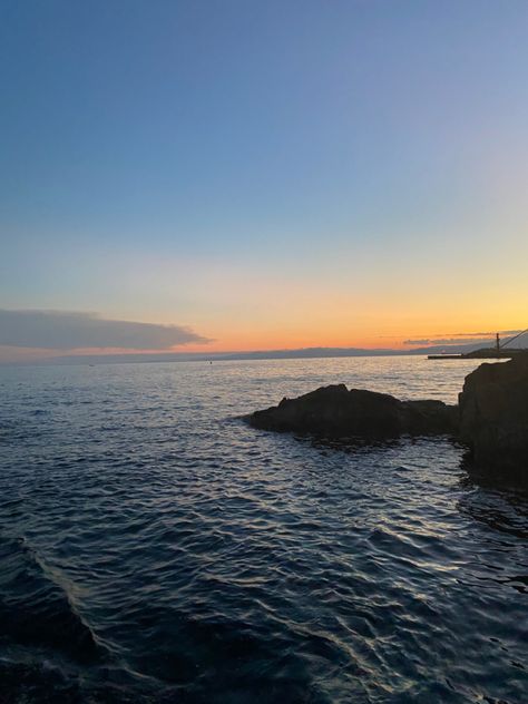 Sunset sea beach Sunset At The Beach, Genoa Italy, Genoa, At The Beach, The Beach, Italy, Travel