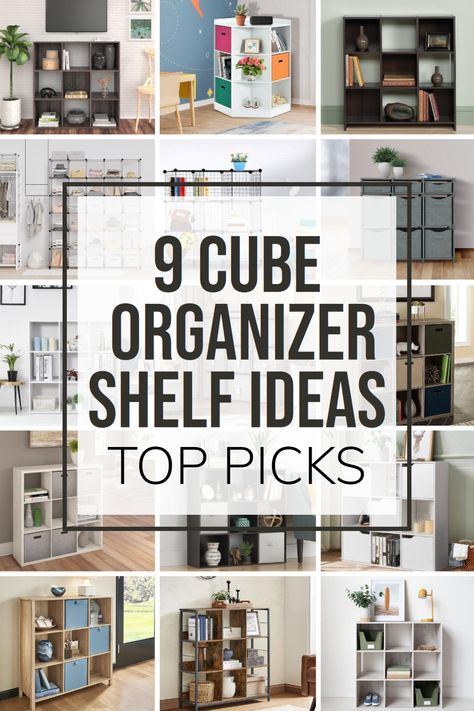 Tired of clutter and chaos? My Top 15 Best 9-Cube Organizer Shelf Ideas will inspire you to create functional spaces that will keep everything in place. From 9-cube bookshelf to cubby storage systems, you'll find the perfect solution to organize your home, office or kid’s room. Check out my Top 15 Picks for the Best 9-Cube Storage Organizer today and transform your space! Target Cube Organizer Ideas, 6 Cube Organizer Ideas, Cubby Storage Ideas, Storage Organizer Ideas, Cube Storage Ideas, 9 Cube Organizer, 9 Cube Storage, Cubby Ideas, Diy Cube Storage