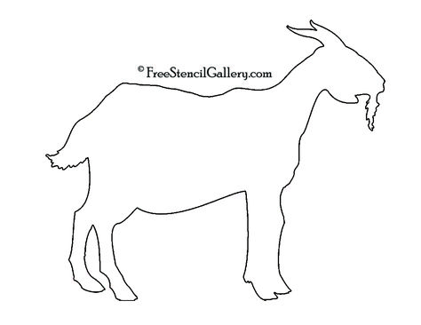 Goat Silhouette Stencil Goat Stencil, Shark Stencil, Peacock Silhouette, Goat Silhouette, Dragon Silhouette, Pumpkin Carving Designs, Pumpkin Carving Patterns, Pumpkin Stencil, Silhouette Stencil