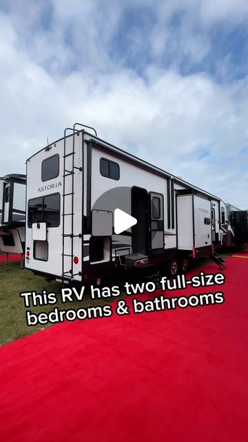 357K views · 18K likes | BaileyGoesOutside on Instagram: "🚍👏 2 bedrooms, 2 bathrooms, 2 front doors AND bunk beds at a great price!! $460 a month for a house on wheels 👀🤞  UPDATE: This unit has two bathrooms, one being a full bathroom, one being a half-bath.   🌴🌊 Day 2 of the Florida RV SuperShow with @dutchmenrvcompany and I found an amazing family bunkhouse fifth wheel!  This is the 2024 Dutchmen Astoria 3603LFP  - 41ft - Two bedrooms - Two bathrooms (one full bathroom, one half bathroom) - Two doors - Gorgeous interior style - Loaded with tech  - AMAZING show price!!  It sleeps up to 8 people!   #DutchmenPartner #Astoria  #rvtour #rvtours #rvreview #familyrv #rvfamily #fulltimerv #tinyhousetour #homeonwheels #rvlife #fifthwheel #rvshopping #rvshow #5thwheel #cheaphome #rentfreeliv Bunkhouse Camper, 2 Front Doors, Super C Rv, Fifth Wheel Living, Camper Flooring, Luxury Rv Living, Camper Bathroom, Rv Floor Plans, Travel Camper