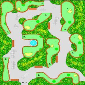 Inexpensive ready-made miniature or putt-putt golf designs | "Mini Golf" Ltd. - Miniature Golf Plans and Layouts Mini Golf Course Design, Golf Landscape, Outdoor Mini Golf, Golf Course Design, Minature Golf, Indoor Mini Golf, Family Fun Center, Golf Card Game, Dubai Golf