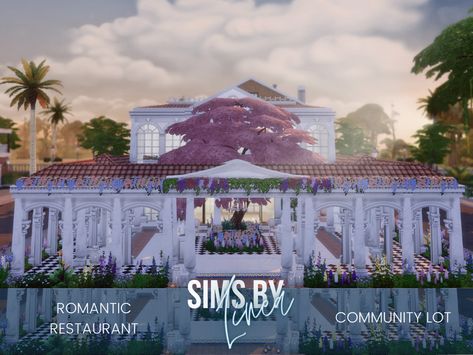 Sims 4 Community Lots, Japanese Mansion, Sims 4 Restaurant, Lobster Decor, Falling Water House, Italy Restaurant, Game House, The Sims 4 Lots, Sims 4 House Design