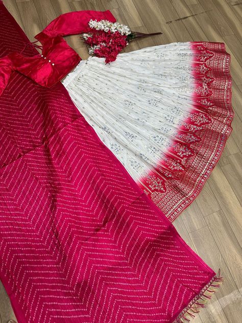 Terrific Pink And White Crush Work Lehenga Choli Work Lehenga, Choli Designs, Chaniya Choli, Lehenga Designs, Lehenga Choli, Dark Pink, Pink And White, Lehenga, Pink White