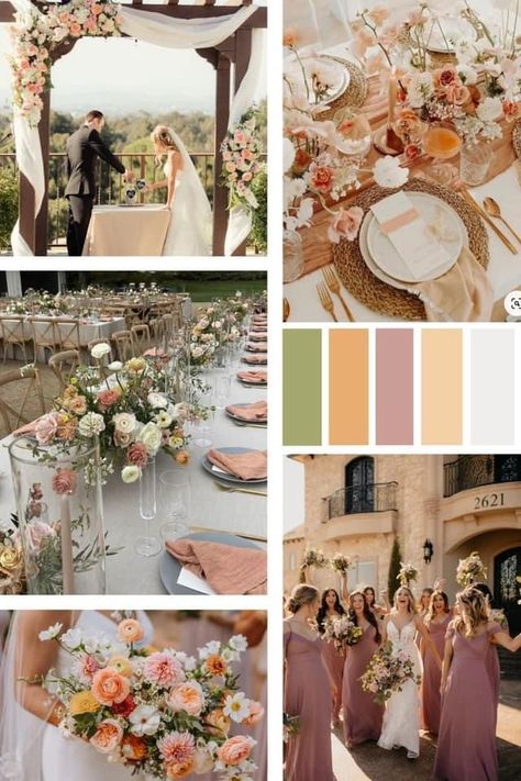 Earth Tone Wedding Color Palette, Earth Tone Pastel Wedding, Earth Tone Color Palette Wedding, Earth Tone Wedding Theme, Wedding Earth Tones, Earth Tones Wedding, Aisle Ideas, Pastel Wedding Colors, Pastel Wedding Theme