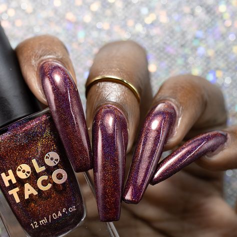 Holo Taco Dark Rainbow Collection - Nicole Loves Nails Holo Taco Nails, Holo Taco Nail Art, Taco Nail Art, Taco Nails, Holo Taco, Dark Rainbow, Best Nail Art, Nail Length, Design Nail