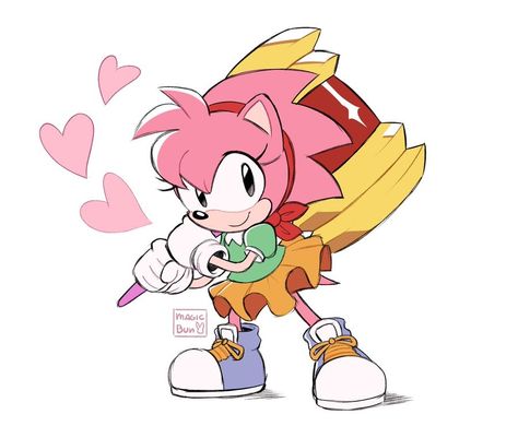 Amy Rose Redesign, Amy Rose Aesthetic, Classic Amy Rose, Sonamy Comics, Amy Rose Fanart, Amy Rose Hedgehog, Classic Amy, Rosy The Rascal, Amy The Hedgehog