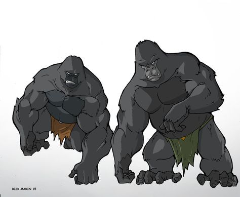 Gorilla Character Design, Gorilla Warrior, Gorilla Art Drawing, Ape Art, Gorilla Drawing, Gorilla Art, Gorilla Ink, Gorillas Art, Fantasy Story Ideas