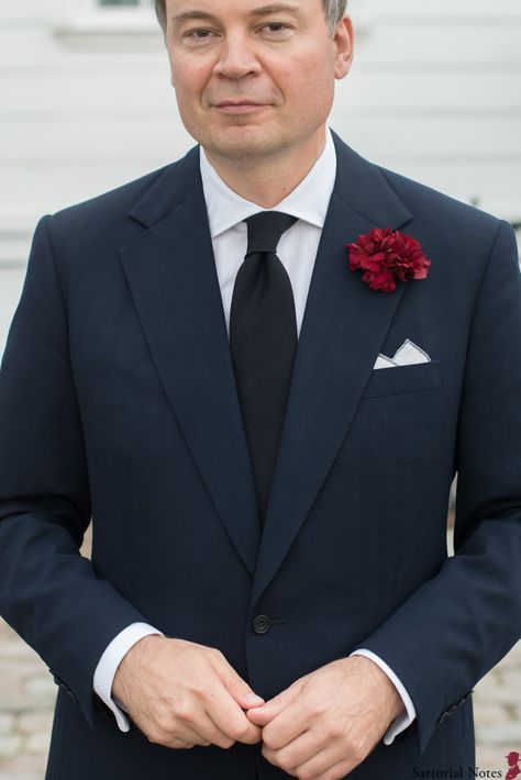 Tips for Buying A Wedding Suit – Put This On Red Carnation Boutonniere, Carnation Corsage, Nola Elopement, Carnation Boutonniere, Tage Andersen, Red Carnation, White Gardenia, Classic Menswear, Boardwalk Empire