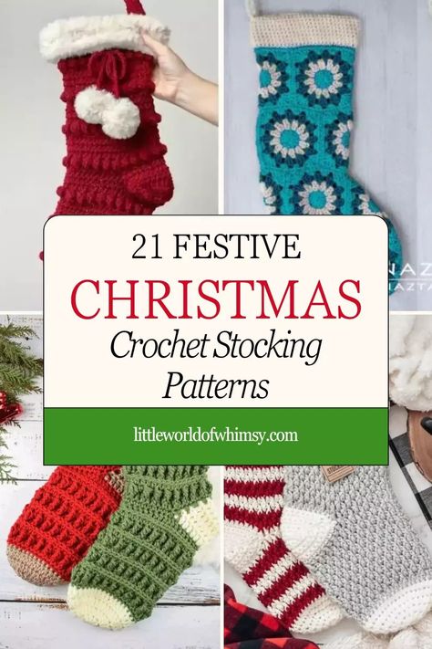 Try these 21 christmas crochet stocking pattern free tutorials. Create a magical crochet Christmas stocking pattern!  Our Christmas crochet patterns include this stunning crochet stocking design that works up quickly. Make your Xmas special with this stocking pattern free patterns that's sure to become a cherished holiday tradition. Crochet Cat Stocking Pattern Free, Diy Crochet Christmas Stocking, Free Knit Stocking Pattern, Easy Stocking Crochet Pattern, Crochet Christmas Stocking With Name, Crochet Dog Stocking Free Pattern, Christmas Stocking Pattern Free Crochet, Crochet Xmas Stocking Pattern Free, Christmas Crochet Stocking Pattern Free