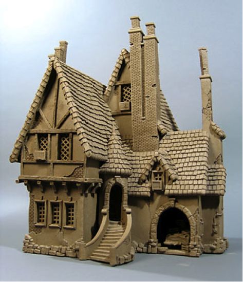 In renovating this American Tudor Arts Crafts home, we were also mindful of how to apply the use of architectural elements and lighting to help frame the interiors. Description from pinterest.com. I searched for this on bing.com/images Playhouse Cardboard, Fort Playhouse, Casa Fantasy, Scrapbooking Videos, Slab Ceramics, Pottery Houses, Architectural Sculpture, Cardboard Sculpture, Medieval Houses