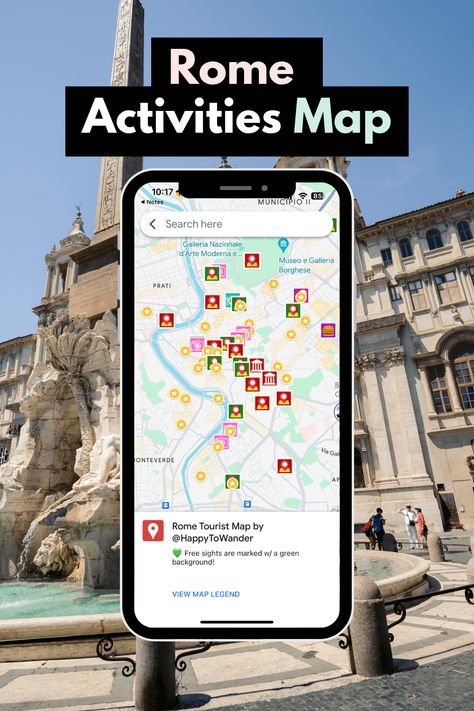 The Ultimate FREE Rome Tourist Map (Things to Do, Photo Spots & More!) Rome Museums, Italy Adventure, Rome Activities, Rome Tourist, Basement Paint, Skiing Holiday, Rome Map, Things To Do In Rome, Germany Travel Guide