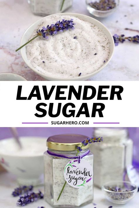 Culinary Lavender Recipes, Lavender Treats, Lavender Dessert, Using Lavender, Lavender Cookies, Lavender Sugar, Infused Sugar, Lavender Recipes, Culinary Lavender