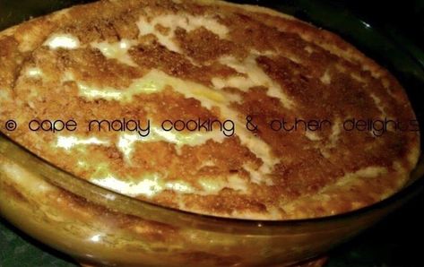 South African Desserts, Cape Malay, African Dessert, Milk Tart, Malay Food, African Cooking, Biscuit Bake, South African Recipes, Ramadan Recipes