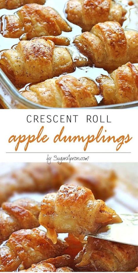 Crescent Roll Apple Dumplings Picture - Thanksgiving recipes - Greek U