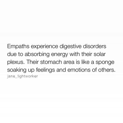 ▪️Intuitive Life & Biz Coach on Instagram: “Empaths are more likely to experience digestive issues and physical discomfort in their stomach area. They soak up emotions with their…” Enneagram Type 2, Genuine Happiness, Digestive Issues, Online Diary, Highly Sensitive, Chakra Healing, Empath, Infp, Plexus Products