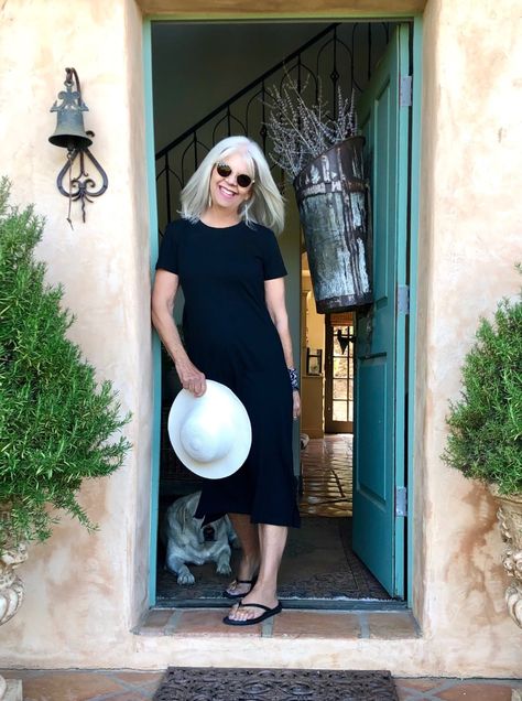 How to Rock an Over 50 Travel Wardrobe-Hawaii - Cindy Hattersley Design Hawaii Vacation Outfits Over 50, Learn To Speak Korean, Fabric Wardrobe, Cindy Hattersley, Chic Summer Style, J Crew Style, Long Gray Hair, Shirt Tucked In, Ageless Style