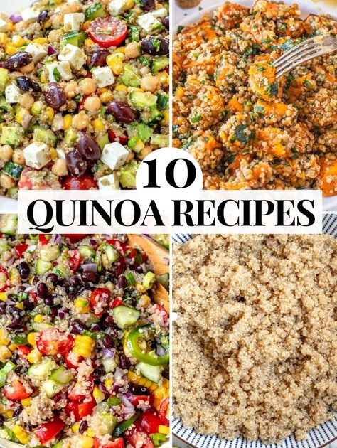 10 Healthy and Tasty Quinoa Recipes for Every Occasion Easy Quinoa Recipes, Mango Quinoa Salad, Quinoa Chickpea Salad, Chickpea Quinoa, Easy Quinoa Salad, Light Dinners, Microwave Sweet Potato, Quinoa Recipes Easy, Colorful Veggies