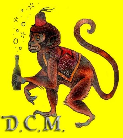 Drunken Circus Monkey - Band in Novi MI - BandMix.com Esoteric Tattoo, Jester Tattoo, Circus Illustration, Circus Monkey, Monkey Illustration, Monkey Tattoos, Dark Circus, Clown Tattoo, Monkeys Band