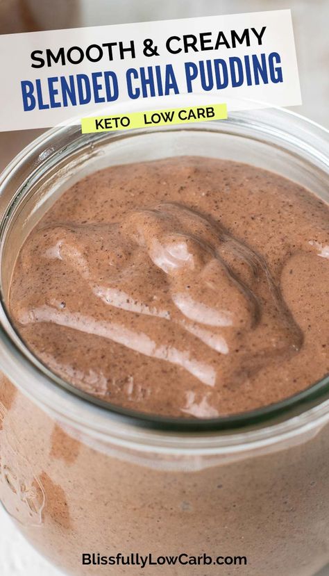 Blended Chocolate Chia Pudding Chia Pudding With Ground Chia, Low Carb Overnight Chia Pudding, Blender Chia Pudding, Premier Protein Chia Pudding, Chai Chia Pudding, Oat Milk Chia Pudding, Smooth Chia Pudding, Chia Pudding Blended, Chia Seed Recipes Smoothie