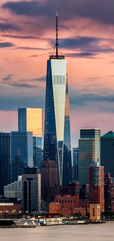 #newyork #vacation #business New York Sightseeing, Nyc Wallpaper, World Trade Center Nyc, Nyc History, New York Wallpaper, Skyscraper Architecture, One World Trade Center, City Wallpaper, Trade Center