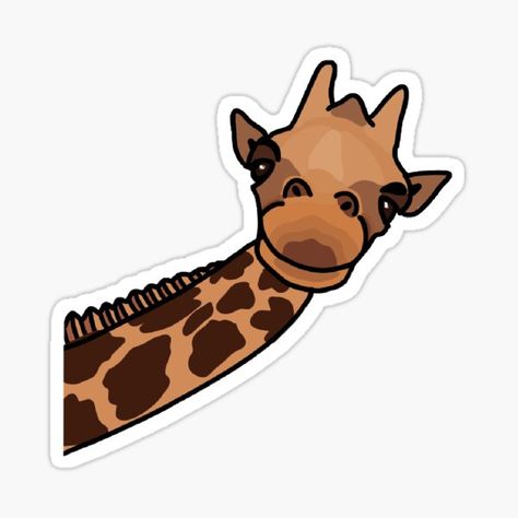 Asethic Stickers, Giraffe Sticker, Funny Laptop Stickers, Preppy Stickers, Homemade Stickers, Cute Laptop Stickers, Bubble Stickers, Macbook Stickers, Tumblr Stickers