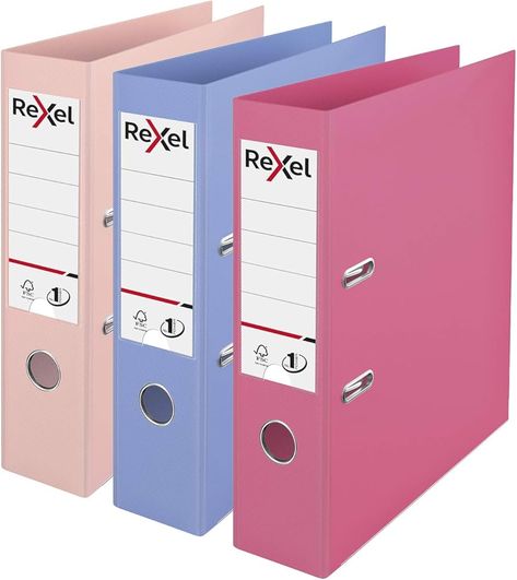 Rexel Pastel Plastic A4 Lever Arch Files, 3 File Folders, Assorted, Pink, Blue and Peach, Assorted Pack 3 : Amazon.co.uk: Stationery & Office Supplies Lever Arch Files, Spine Labels, School Equipment, Plastic Folders, Document Folder, Document Storage, Office Branding, File Organiser, File Folders