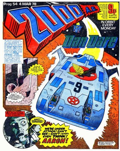 Cover for 2000 AD (IPC, 1977 series) #54 Abc Warriors, Dave Gibbons, Concept Ships, Silver Age, Star Lord, Bronze Age, Science Fiction Fantasy, Marvel Dc, Comic Book