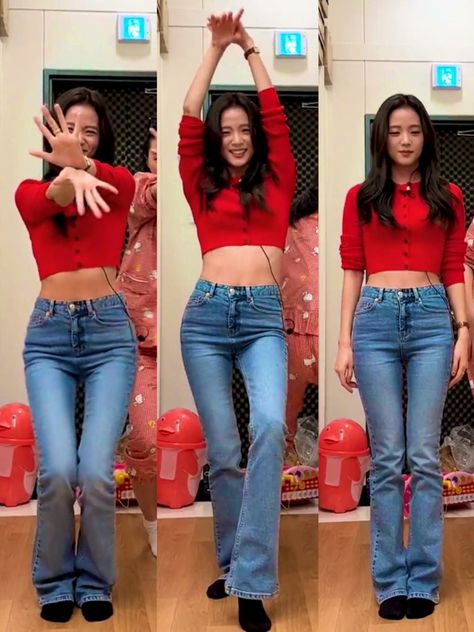 Jisoo In Jeans, Jisoo Best Outfits, Jisoo Outfit Casual, Jisoo Outfits Casual, Blackpink Outfits Casual, Jisoo Fashion Style, Jisoo Body Goals, Ulan Hayat, Jisoo Outfit