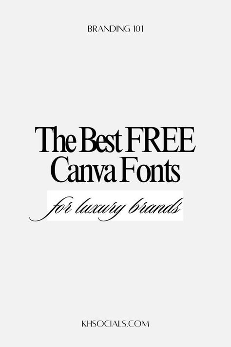 The Best (Free) Canva Font Combinations for Luxury Brands | Typography & Font | Branding 🥰 Save This Pin, Then Visit Our Site canva fonts codes, canva fonts combinations free, canva fonts doodle, canva fonts display, canva fonts disney, canva fonts design, canva fonts duo, canva fonts dark, canva fonts distorted, canva fonts drawing, canva fonts digital, canva fonts dreamy, canva fonts elegant Canva Font Combinations, Font Canva Lettering, Font Branding, Modern Fonts Free, Canva Font, Free Calligraphy Fonts, Font Pairings, Luxury Font, Font Combos