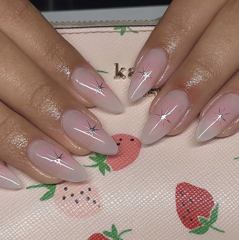 Colorful Chrome Nails, Trendy Summer Nails 2023, Elegant Almond Nails, Trendy Almond Nails, Trendy Summer Nails, Kutek Disney, Unghie Sfumate, Summer Nails 2023, Gel Nails Diy