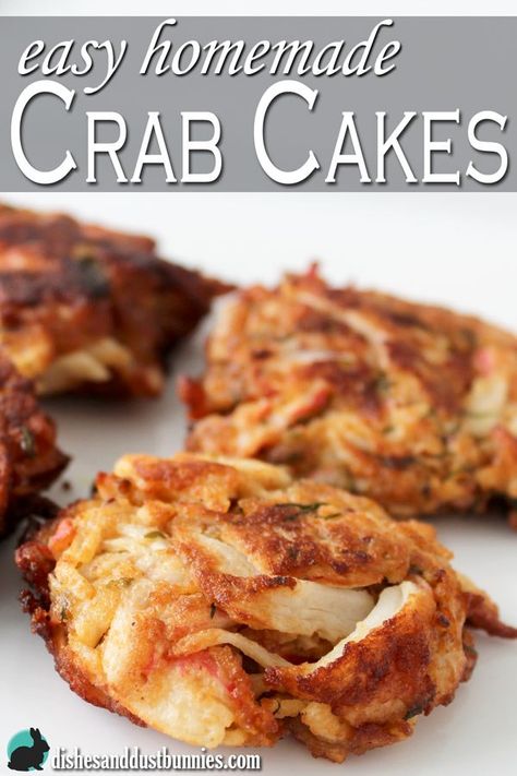 Easy Homemade Crab Cakes Frozen Crab Meat Recipes, Crab Cakes Without Breadcrumbs, Imation Crab Meat Cakes, Homemade Crab Cakes, Maryland Style Crab Cakes, Crab Cake Recipes, Crab Dishes, Crab Cake Recipe, Crab Cake