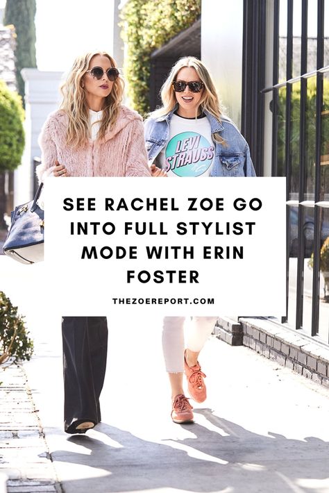 See Rachel Zoe Go into Full Stylist Mode with Erin Foster Erin Foster, Rachel Zoe Style, Korean Photoshoot, New Fashion Clothes, Kimono Style Jacket, Fancy Dress Outfits, Complete Outfits, Rachel Zoe, Celebrity Outfits