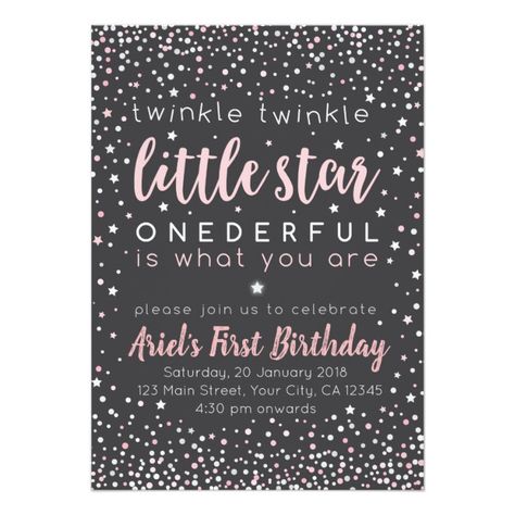 Unique First Birthday Gifts, First Birthday Diy, Star Invitations, Stars Birthday Party, Star First Birthday, First Birthday Gift Ideas, Birthday Invitations Diy, Onederland Birthday Party, Star Birthday