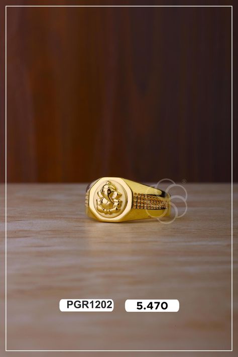 KUBER JEWELLERS R10 Gents Finger Ring Gold, Hanuman Rings For Men Gold, Mens Finger Rings Gold, Gents Ring Gold, Golf Ring, Malabar Jewellery, Gents Gold Ring, Latest Gold Ring Designs, Devi Images