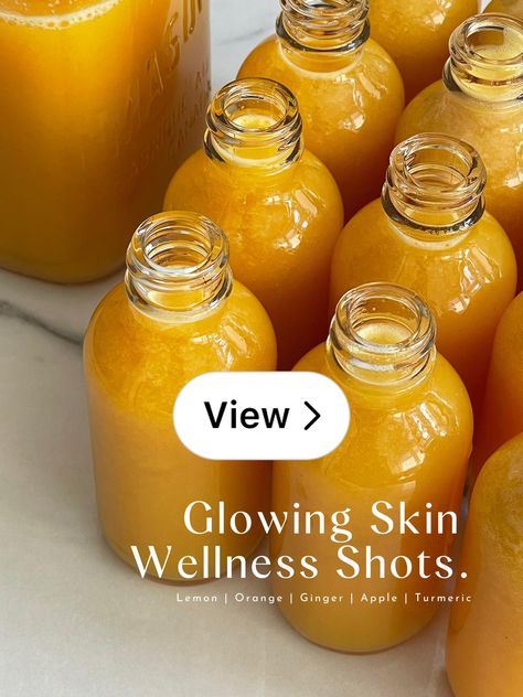 Lemon8 · glowing skin wellness shots · @gabrielleassaf Glow Shots, Wellness Shots, Cleanse Recipes, Shot Recipes, Ground Turmeric, Creamy Potato, Juice Cleanse, Skin Care Routine Steps, Improve Digestion