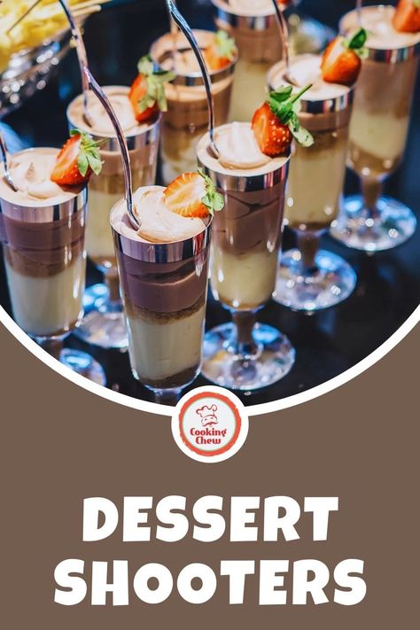 Dessert Shots Recipes, Shooters Recipes, Dessert Shooters Recipes, Sugar Free Pie, Shooter Recipes, Desserts With Chocolate Chips, Cheese Recipes Appetizers, Dessert Shooters, Dessert Shots