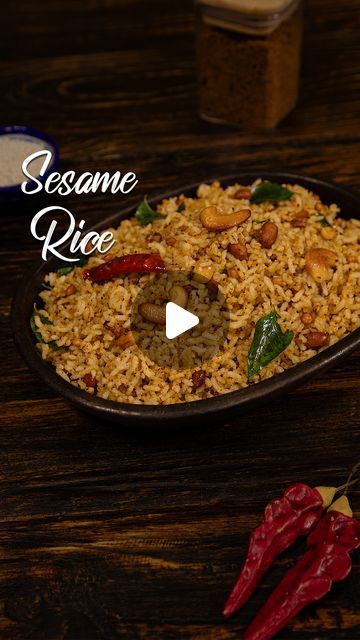 Veg Rice Recipes Indian, Masala Rice Recipe, Rice Recipes Indian, Cumin Rice Recipe, Sesame Rice, Dried Coconut, Indian Rice Recipes, Healthy Foods To Make, Chana Dal