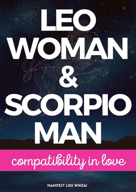 Are Leo Woman and Scorpio Man compatible in love and romance? Find out now. Explore the compatibility between these two signs and discover if they make a great match! With detailed information on their personalities, communication styles, and more, you'll know what to expect from this passionate pairing. Check out the board today for all your Leo Woman + Scorpio Man needs. Together you can experience love like never before – start exploring now! #LeoScorpio Leo And Scorpio Compatibility, Leo Woman Scorpio Man, Scorpio Man And Leo Woman, Leo Man Leo Woman, Leo And Scorpio Relationship, Scorpio Men In Love, Leo Relationship, Leo Signs, Sign Compatibility