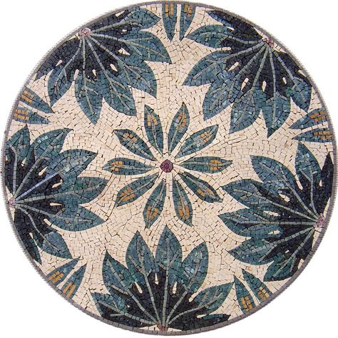 40 Handmade Medallion Marble Mosaic Floral Pattern Art - Etsy South Africa Bathroom Shower Floor, Floral Pattern Art, Mosaic Art Supplies, Floor Marble, Mosaic Medallion, Floor Medallion, Mosaic Floral, Tile Decor, Turkish Mosaic Lamp