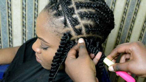 No Cornrows Crochet Twists [Video] - https://blackhairinformation.com/video-gallery/no-cornrows-crochet-twists-video/ Individual Crochet Braids, Crochet Braids Hairstyles Curls, Kids Crochet Hairstyles, Best Crochet Hair, Crochet Twists, Crochet Braids For Kids, Faux Loc, Individual Braids, Crochet Box Braids